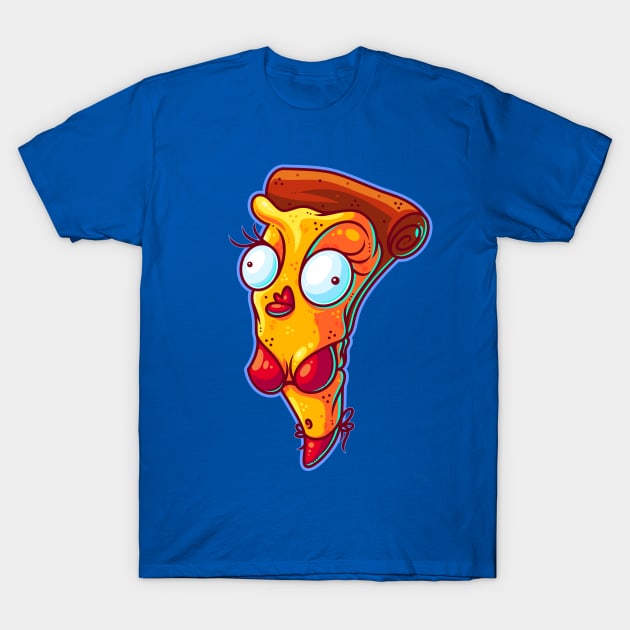 Hot Pizza T-Shirt by ArtisticDyslexia